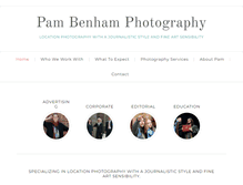 Tablet Screenshot of benhamphotography.com